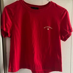 Kittenish Cropped T